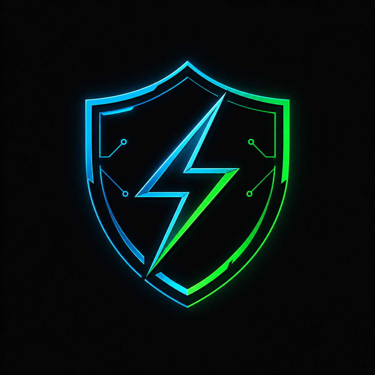 StreamSmart Tech shield lightning logo